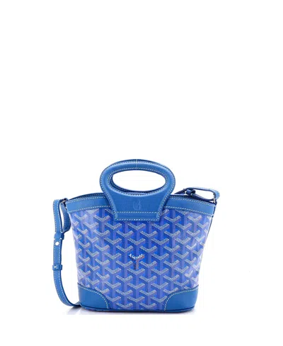 Pre-owned Pre-owned Goyard  Goyard Mini Beluga Bag Coated Canvas In Blue