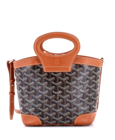 Pre-owned Pre-owned Goyard  Goyard Mini Beluga Bag Coated Canvas In Brown/ Black/ Brown