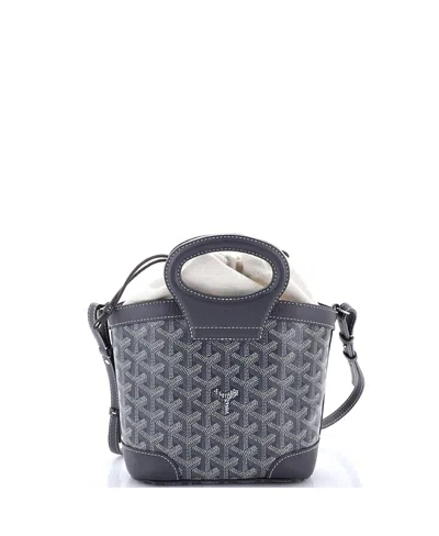 Pre-owned Pre-owned Goyard  Goyard Mini Beluga Bag Coated Canvas In Gray