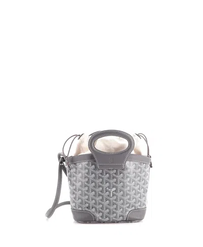 Pre-owned Pre-owned Goyard  Goyard Mini Beluga Bag Coated Canvas In Gray