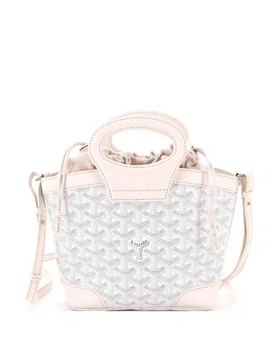 Pre-owned Pre-owned Goyard  Goyard Mini Beluga Bag Coated Canvas In White