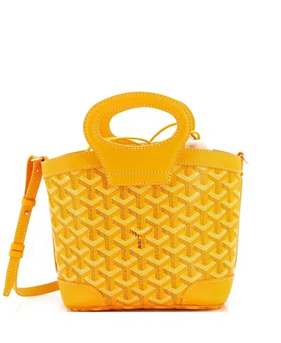 Pre-owned Pre-owned Goyard  Goyard Mini Beluga Bag Coated Canvas In Yellow