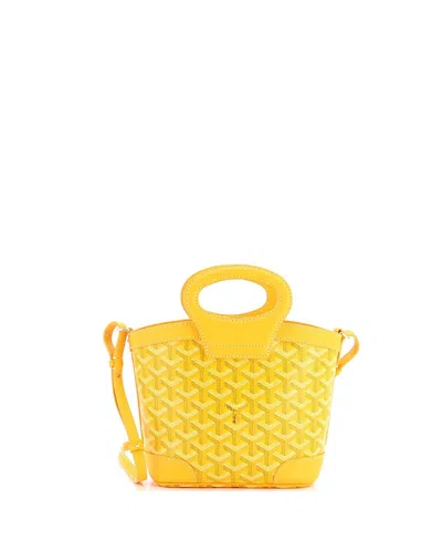 Pre-owned Pre-owned Goyard  Goyard Mini Beluga Bag Coated Canvas In Yellow