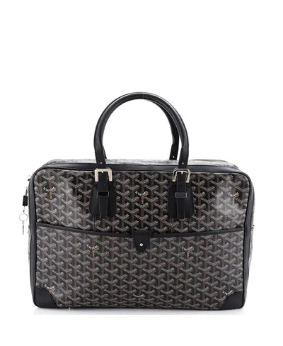Pre-owned Pre-owned Goyard  Goyard Mm Ambassade Briefcase Coated Canvas In Black