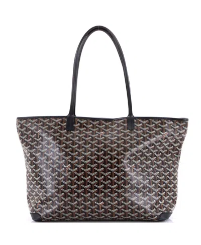 Pre-owned Pre-owned Goyard  Goyard Mm Artois Tote Coated Canvas In Black