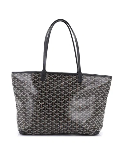 Pre-owned Pre-owned Goyard  Goyard Mm Artois Tote Coated Canvas In Black