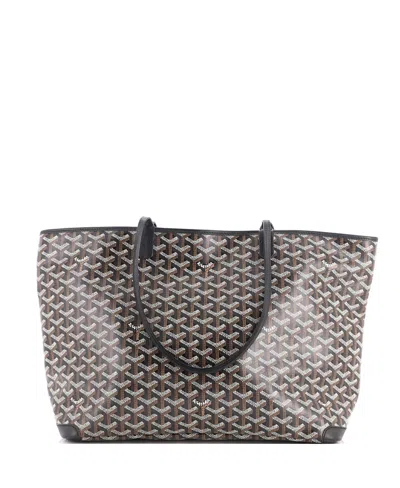 Pre-owned Pre-owned Goyard  Goyard Mm Artois Tote Coated Canvas In Black