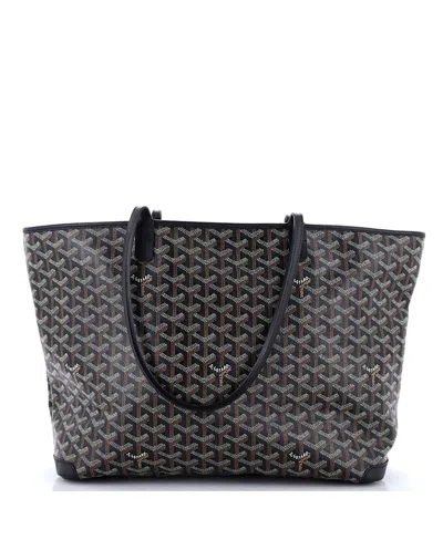 Pre-owned Pre-owned Goyard  Goyard Mm Artois Tote Coated Canvas In Black