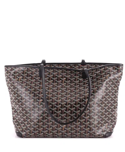 Pre-owned Pre-owned Goyard  Goyard Mm Artois Tote Coated Canvas In Black
