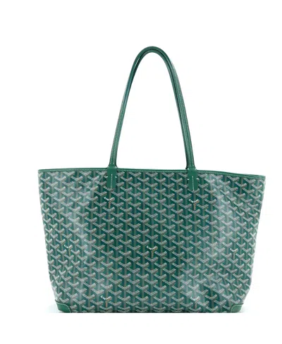 Pre-owned Pre-owned Goyard  Goyard Mm Artois Tote Coated Canvas In Green
