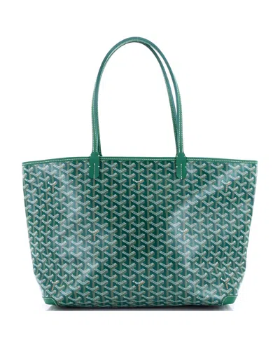 Pre-owned Pre-owned Goyard  Goyard Mm Artois Tote Coated Canvas In Green