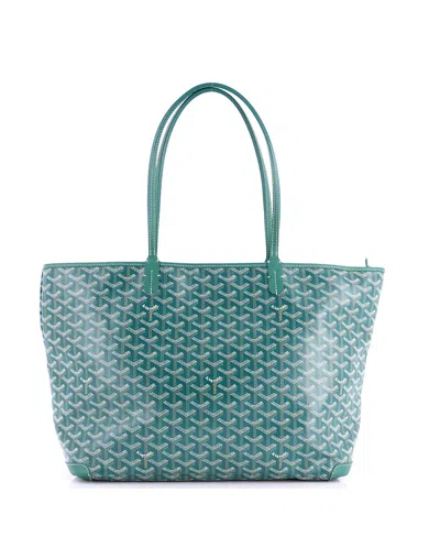 Pre-owned Pre-owned Goyard  Goyard Mm Artois Tote Coated Canvas In Green