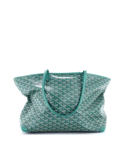 Pre-owned Pre-owned Goyard  Goyard Mm Artois Tote Coated Canvas In Green