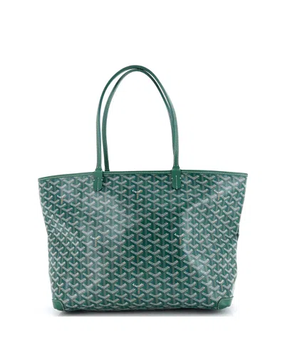 Pre-owned Pre-owned Goyard  Goyard Mm Artois Tote Coated Canvas In Green