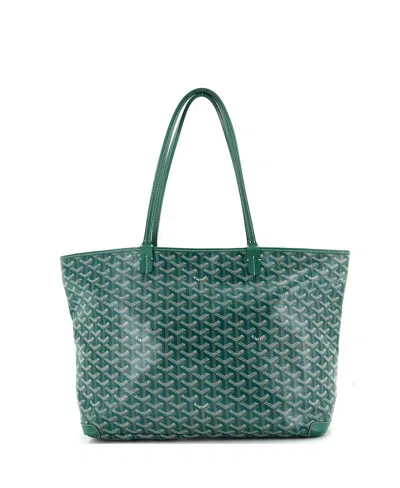 Pre-owned Pre-owned Goyard  Goyard Mm Artois Tote Coated Canvas In Green