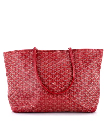 Pre-owned Pre-owned Goyard  Goyard Mm Artois Tote Coated Canvas In Red