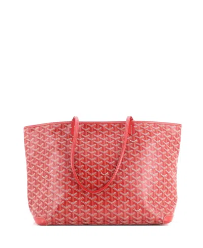 Pre-owned Pre-owned Goyard  Goyard Mm Artois Tote Coated Canvas In Red