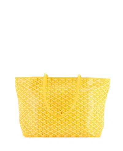 Pre-owned Pre-owned Goyard  Goyard Mm Artois Tote Coated Canvas In Yellow