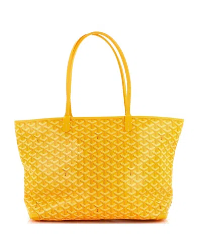 Pre-owned Pre-owned Goyard  Goyard Mm Artois Tote Coated Canvas In Yellow