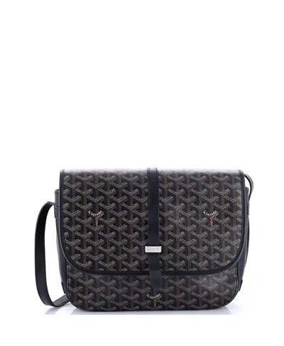 Pre-owned Pre-owned Goyard  Goyard Mm Belvedere Ii Messenger Bag Coated Canvas In Black