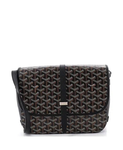 Pre-owned Pre-owned Goyard  Goyard Mm Belvedere Ii Messenger Bag Coated Canvas In Black