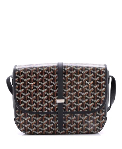 Pre-owned Pre-owned Goyard  Goyard Mm Belvedere Ii Messenger Bag Coated Canvas In Black