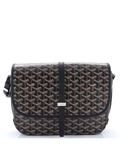 Pre-owned Pre-owned Goyard  Goyard Mm Belvedere Ii Messenger Bag Coated Canvas In Black