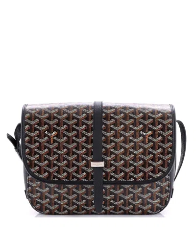 Pre-owned Pre-owned Goyard  Goyard Mm Belvedere Ii Messenger Bag Coated Canvas In Black