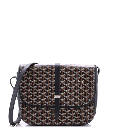 Pre-owned Pre-owned Goyard  Goyard Mm Belvedere Ii Messenger Bag Coated Canvas In Black