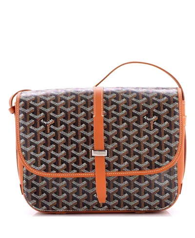 Pre-owned Pre-owned Goyard  Goyard Mm Belvedere Ii Messenger Bag Coated Canvas In Brown