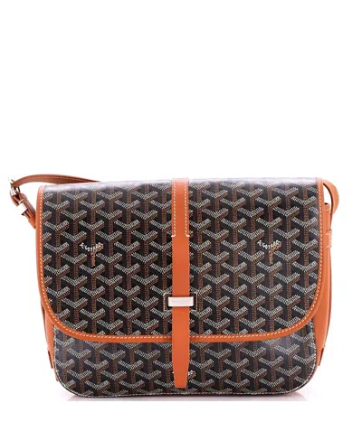 Pre-owned Pre-owned Goyard  Goyard Mm Belvedere Ii Messenger Bag Coated Canvas In Brown