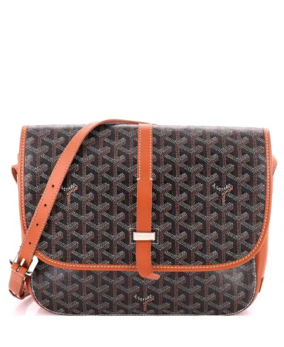 Pre-owned Pre-owned Goyard  Goyard Mm Belvedere Ii Messenger Bag Coated Canvas In Brown
