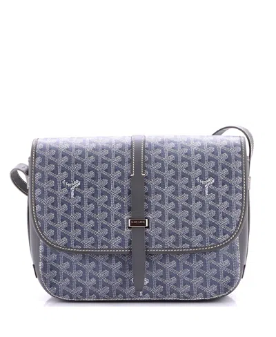 Pre-owned Pre-owned Goyard  Goyard Mm Belvedere Ii Messenger Bag Coated Canvas In Gray