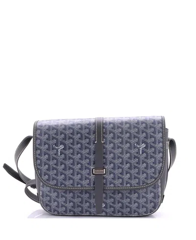 Pre-owned Pre-owned Goyard  Goyard Mm Belvedere Ii Messenger Bag Coated Canvas In Gray