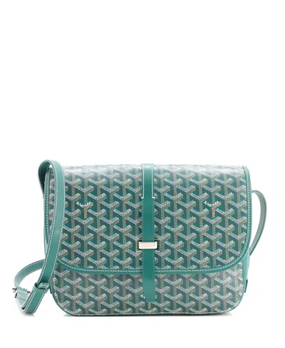 Pre-owned Pre-owned Goyard  Goyard Mm Belvedere Ii Messenger Bag Coated Canvas In Green