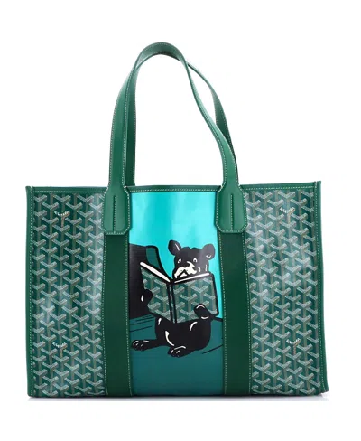 Pre-owned Pre-owned Goyard  Goyard Mm Villette Tote Printed Coated Canvas