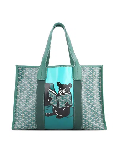 Pre-owned Pre-owned Goyard  Goyard Mm Villette Tote Printed Coated Canvas In Green