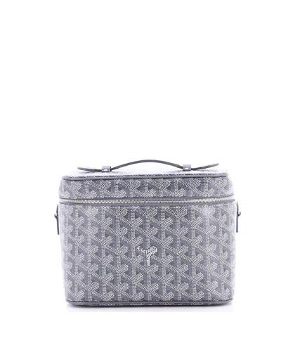 Pre-owned Pre-owned Goyard  Goyard Muse Vanity Case Coated Canvas In Gray