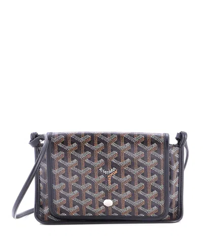 Pre-owned Pre-owned Goyard  Goyard Plumet Clutch Wallet Coated Canvas In Black