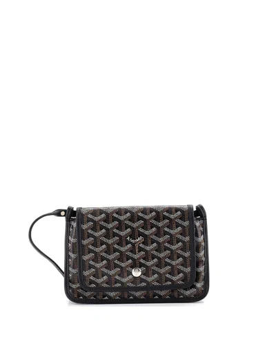 Pre-owned Pre-owned Goyard  Goyard Plumet Clutch Wallet Coated Canvas In Black