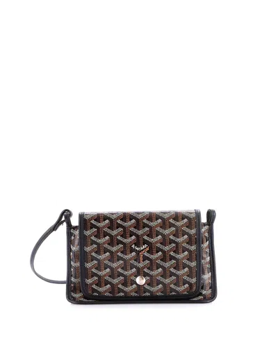 Pre-owned Pre-owned Goyard  Goyard Plumet Clutch Wallet Coated Canvas In Black