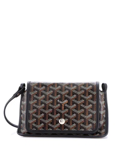 Pre-owned Pre-owned Goyard  Goyard Plumet Clutch Wallet Coated Canvas In Black