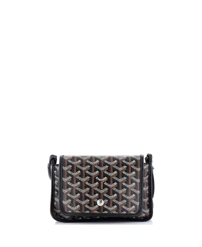 Pre-owned Pre-owned Goyard  Goyard Plumet Clutch Wallet Coated Canvas In Black