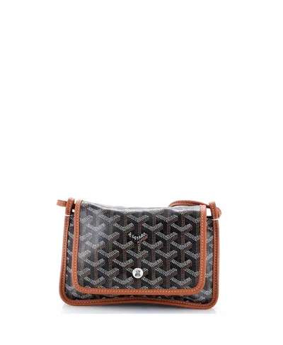 Pre-owned Pre-owned Goyard  Goyard Plumet Clutch Wallet Coated Canvas In Brown