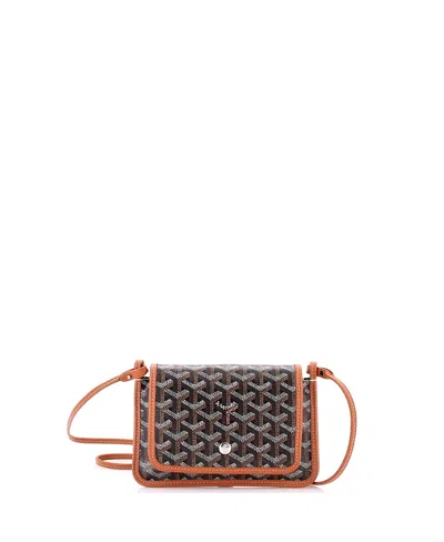 Pre-owned Pre-owned Goyard  Goyard Plumet Clutch Wallet Coated Canvas In Brown