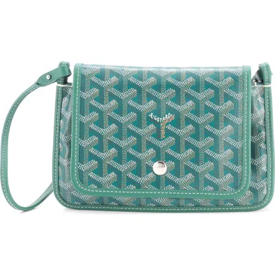 Pre-owned Goyard  Goyard Plumet Clutch Wallet Coated Canvas In Brown