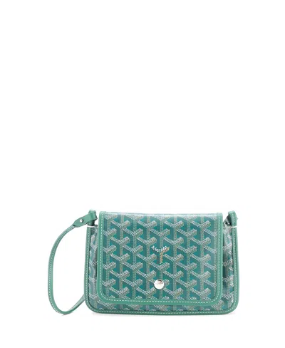 Pre-owned Pre-owned Goyard  Goyard Plumet Clutch Wallet Coated Canvas In Green