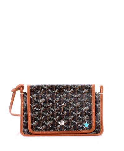 Pre-owned Pre-owned Goyard  Goyard Plumet Clutch Wallet Printed Coated Canvas In Brown