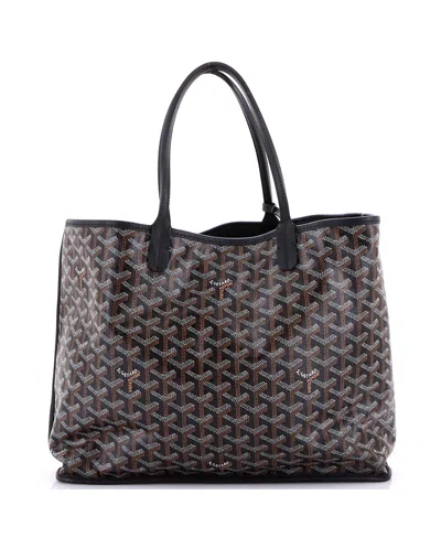Pre-owned Pre-owned Goyard  Goyard Pm Anjou Reversible Tote Coated Canvas In Black