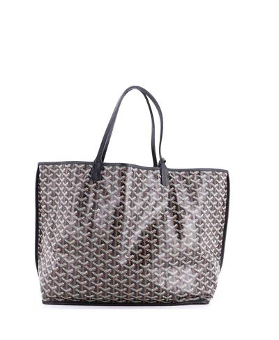Pre-owned Pre-owned Goyard  Goyard Pm Anjou Reversible Tote Coated Canvas In Black